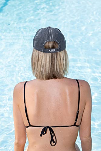 Image of Funky Junque Womens Baseball Cap Distressed Vintage Unconstructed Embroidered Dad Hat