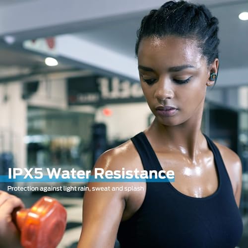 Image of Monster Clarity 101Plus AirLinks Wireless Earbuds, Bluetooth 5.0 in-Ear Headphones with Charging Case, Stereo Earphones Deep Bass Sound, Built-in Mic, Clear Call, Water Resistant Design for Sports