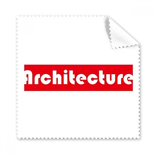 Chiffon de nettoyage rouge DIYthinker pour lunettes le cadeau idéal pour passionnés d'architecture