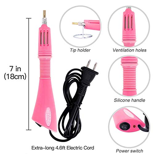 Hotfix Applicator Tool, Bedazzler Kit With Diy Hot Fix Rhinestones Include 7 Tips, Support Stand Tweezers Cleaning Brush Wax Pencils And 2400 Rhinestone #TOP3