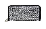 HANDBAG EXPRESS Rhinestone Bling Small Accordion Wallet Vegan Leather for Women for Cash Coin (7343-BK (Bling Black))