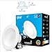 Hyperikon 4 Inch LED Retrofit Recessed Lighting, 9W=65W, Ceiling Can Lights, E26 Dimmable Downlight, Gimbal Housing, CRI90, UL, Energy Star, Warm White, 8 Pack
