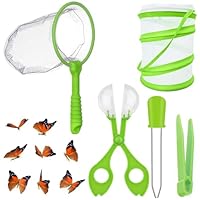 5 Pcs Butterfly Kit, Caterpillar To Butterfly Kit, Bug Catcher Set, Includes Butterfly Net And Insect Catching Tools, Perfect For Outdoor Adventures And Nature Exploration