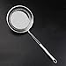 Écumeur de crépine d'araignée d'acier inoxydable, Filtre de cuisson à la louche pour friteuse, Passoires alimentaires(14cm)