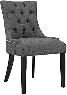 Modway Regent Modern Elegant Button-Tufted Upholstered Fabric With Nailhead Trim, Dining Side Chair