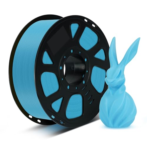 Image of Kingroon Glacier Blue PLA Filament 1.75mm, 1kg Spool (2.2lbs), High Precision + /- 0.02mm, Smooth Printing for Most FDM 3D Printers