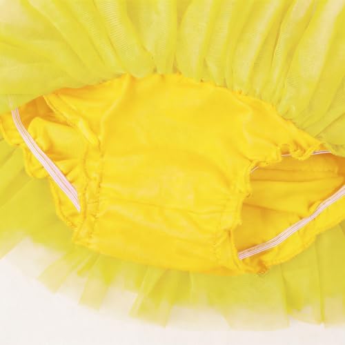 Image of 6M-3T Infant Baby Girl Tutu Skirt Toddler Girls Solid Color Tulle Skirts Birthday Outfits with Headband