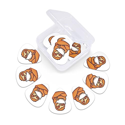 Lot de 12 médiators tendance et durables en forme de paresseux pour guitare électrique ou basse - Les Beatles, Paul McCartney, John Lennon, RIngo Starr, George Harrison Lot de 12 médiators tendance et durables en forme de paresseux pour guitare électrique ou basse – Image 7