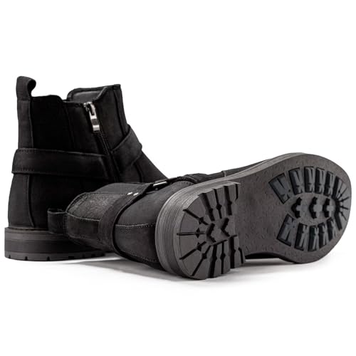 Image of Arkbird Chelsea Ankle Boots for Men Genuine Leather Oxford Casual and Formal Dress Boot