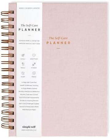 The Self-Care Planner by Simple Self - Undated 6 Month Life Plann...