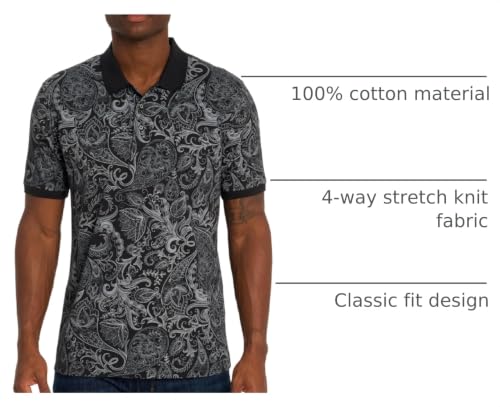 Camiseta polo corta de manga para hombre Robert Graham Dozer, tejido de algodón premium, corte clásico y detalles refinados miniatura 4
