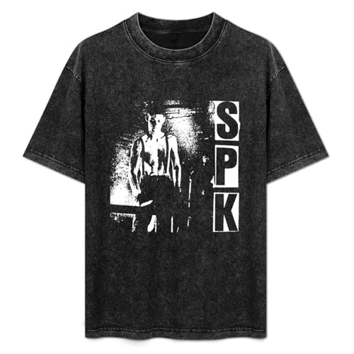 Photo de Spk Men's T-Shirt Unisex Black Cotton Hip Hop Print Tee Shirts L