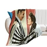LPUDYSOG Posters for Room Aesthetic Gone with The Wind Painting Canvas Fleece Blanket All Season Use Cozy Plush Lightweight Flannel Throw Blankets for Couch Sofa Bed 30'x40'