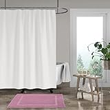 LE TEMPS D’UN BAIN Badematte, einfarbig, 750 g/m², 100% Baumwolle, 50 x 70 cm, Puderrosa