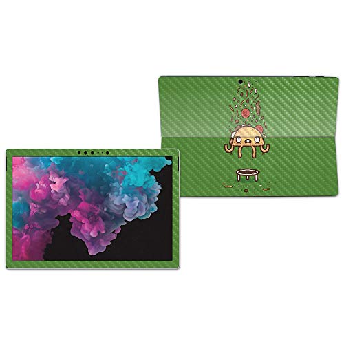 Image of MightySkins Carbon Fiber Skin for Microsoft Surface Pro 6 - Taco Trampoline | Protective, Durable Textured Carbon Fiber Finish | Easy to Apply, Remove, and Change Styles | Made in The USA