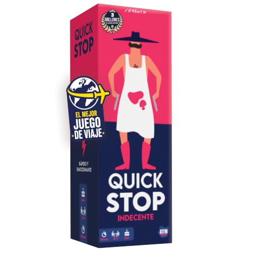 QuickStop - Juegos de Mesa para Adultos y Familia +16 - Dinámico, Rápido y Atrevido - De 2 a 7 Jugadores - Juego de Fiesta para Amigos | Juego de Viaje