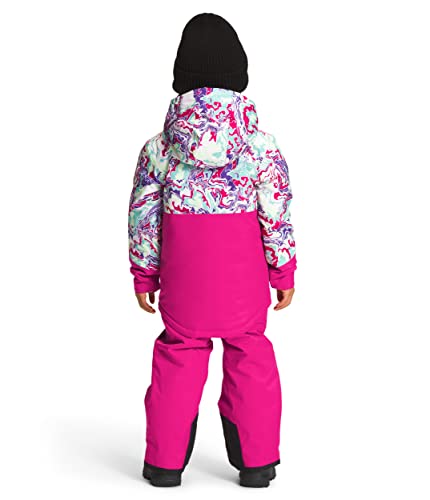 The North Face Jaqueta infantil com isolamento Freedom, estampa múltipla de terreno roxo pico, 3