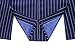 MOGU Men’s Striped Sport Coat – Slim Fit Pinstripe Blazer Suit Jacket for Men, Business Casual Dress Coat Size L Single Breasted Blue