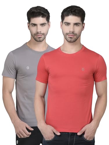 Image of Dollar Cotton Rich Fabric Solid Men's T-Shirt | Chest Logo Branding | Wide Array of Attractive Colours