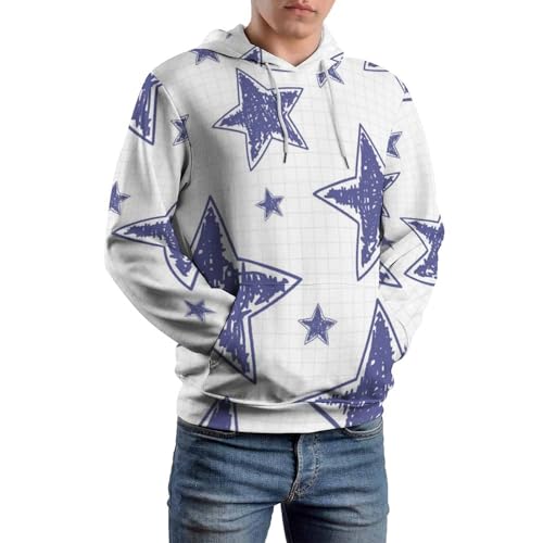 Sweat à capuche pourpre étoilé UMENG le pull idéal pour vos soirées fraîches - 6