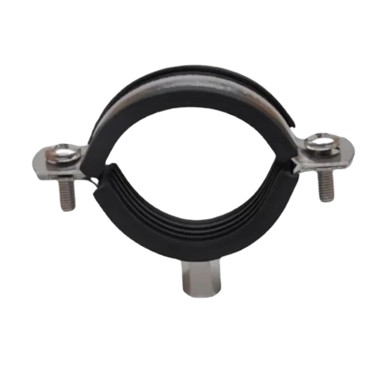 Pipe clamp,M8/M10 Female X 13-59mm OD Tube 304 Stainless Steel Clamp Bracket Support Hanger Fixed Plumbing Water Home Garden(Fit 24-32mm OD)(Fit 32 38mm Pipe Od)
