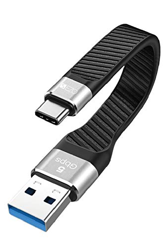 Ezo® USB-A to USB-C 短い【0.15m フラット】データ転送・充電ケーブル 【3.1 Gen 1 Usb A - C 】【QC充電対応】【最大5V/3A/15W 高速充電】【5Gbps 高速データ転送】 高耐久性ゴム編組耐久 【邪魔にならない】Type A - Type C 短いケーブル (15cm フラット Type A - Type C) Ezo® USB-A to USB-C 短い【0.15m フラット】データ転送・充電ケーブル 【3.1 Gen 1 Usb A - C 】【QC充電対応】【最大5V/3A/15W 高速充電】【5Gbps 高速データ転送】 高耐久性ゴム編組耐久 【邪魔にならない】Type A - Type C 短いケーブル (15cm フラット Type A - Type C)