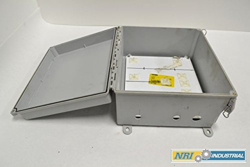 HOFFMAN A12106CHQRFG WALL-MOUNT FIBERGLASS 12X10X6 IN ENCLOSURE B214051