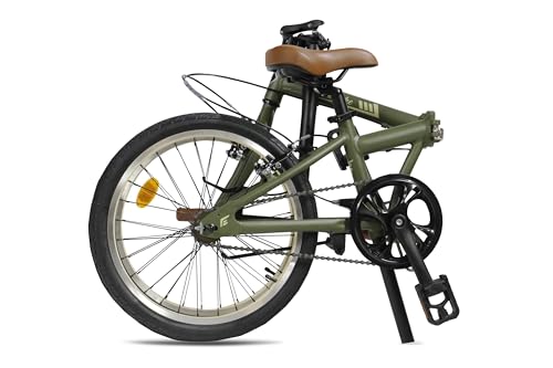 Miniatura 2 de Fabricbike Plegable Bicicleta, Unisex Adulto, Cayman Green 7 Speed Con Guardabarros, Talla Única