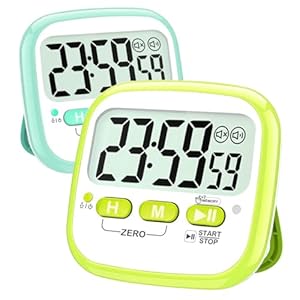 Antonki 24-Stunden Digitaler Eieruhr 2er-Pack