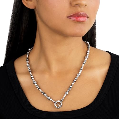 American West Jewelry Sterling Native Pearl Mixed Beads Necklace, 20 Inches2