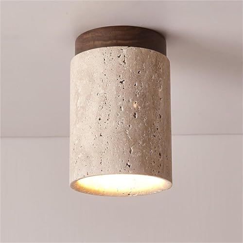 Lampe au plafond rustique en pierre naturelle haut de gamme pour balcon
