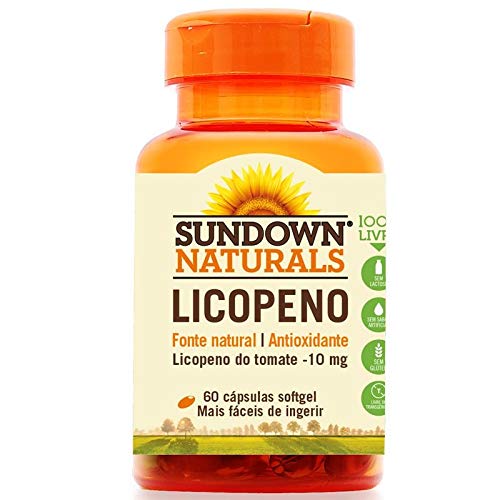 Kit 5 Licopeno 10mg Lycopene Sundown 60 cápsulas