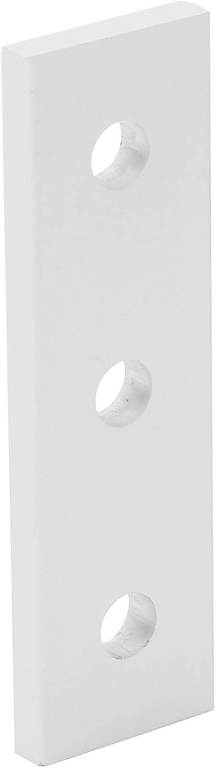 Compatibility with 10pcs Flat Mending Plates, JoiningPlate, 3 Hole Joining Plate,Straight Aluminum Connecting , Repair Fixing Bracket Connector, 2020‑3Hole 3030‑3Hole 4040‑3 (4040-3 Holes)