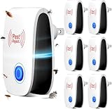 2026 Upgraded Ultrasonic Repeller & Insect Indoor Repeller, Ultrasonic Plug in Repellent for Roach, Rodent, Mouse, Bugs, Mosquito, Mice, Spider, Ant, Electronic Pest Deterrent, 6 Packs