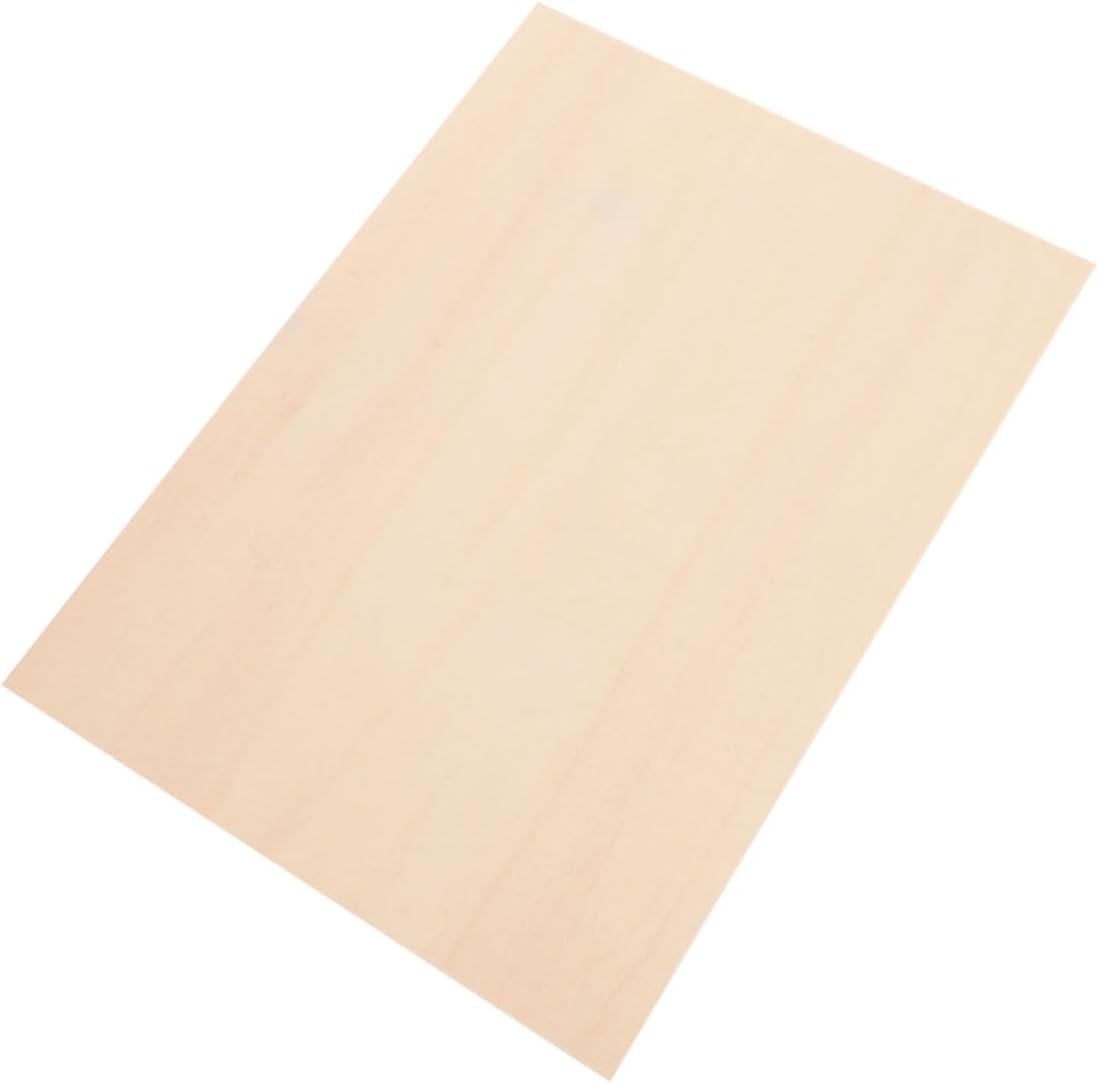 Sewroro A4 Basswood Craft Wood Board Double-Sided Linden Engraving Blanks Unfinished Wood Sheet for DIY Art Projects and Student Woodcrafts 22x30cm