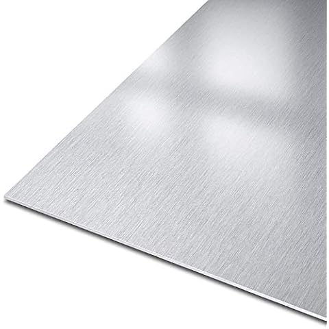 Edelstahlblech Blech Zuschnitt - V2A geschliffen K240 50x50-100x100-300x300 (50 x 50 x 1 mm) Cover