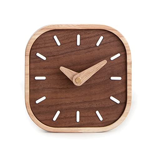 Horloge murale noire bois massif XJBTBA au design épuré et finitions premium