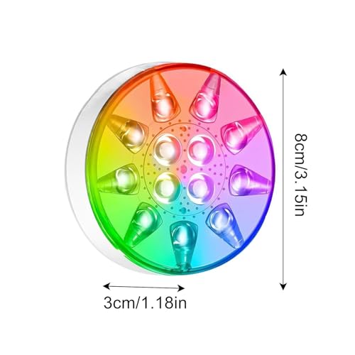 Lampe étanche 16 couleurs pour piscine avec commande et mode minuterie
