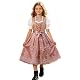 Dirndl Rosa, Kinder Dirndl Mädchen, 2 Teilig Kinderdirndl Midi Trachtenkleid Knielang Dirndlkleid Elegante Dirndelkleider und Dirndlschürzen für Oktoberfest Outfit Hochzeit Kostüm Kinder Bayerisches