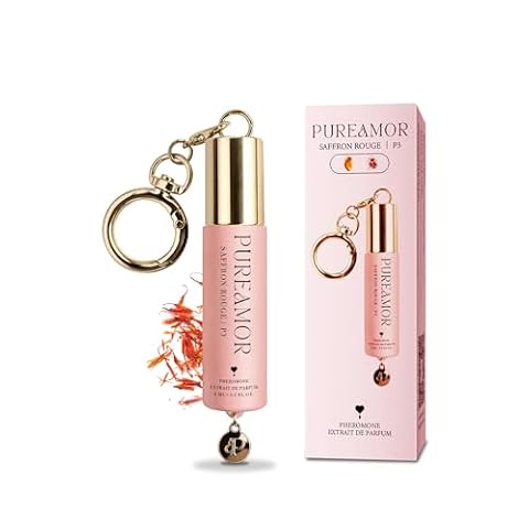 PUREAMOR Pheromone Perfume for Women, Saffron Rouge Roll On Keychain Perfume Oil — $9.99 (23% off)