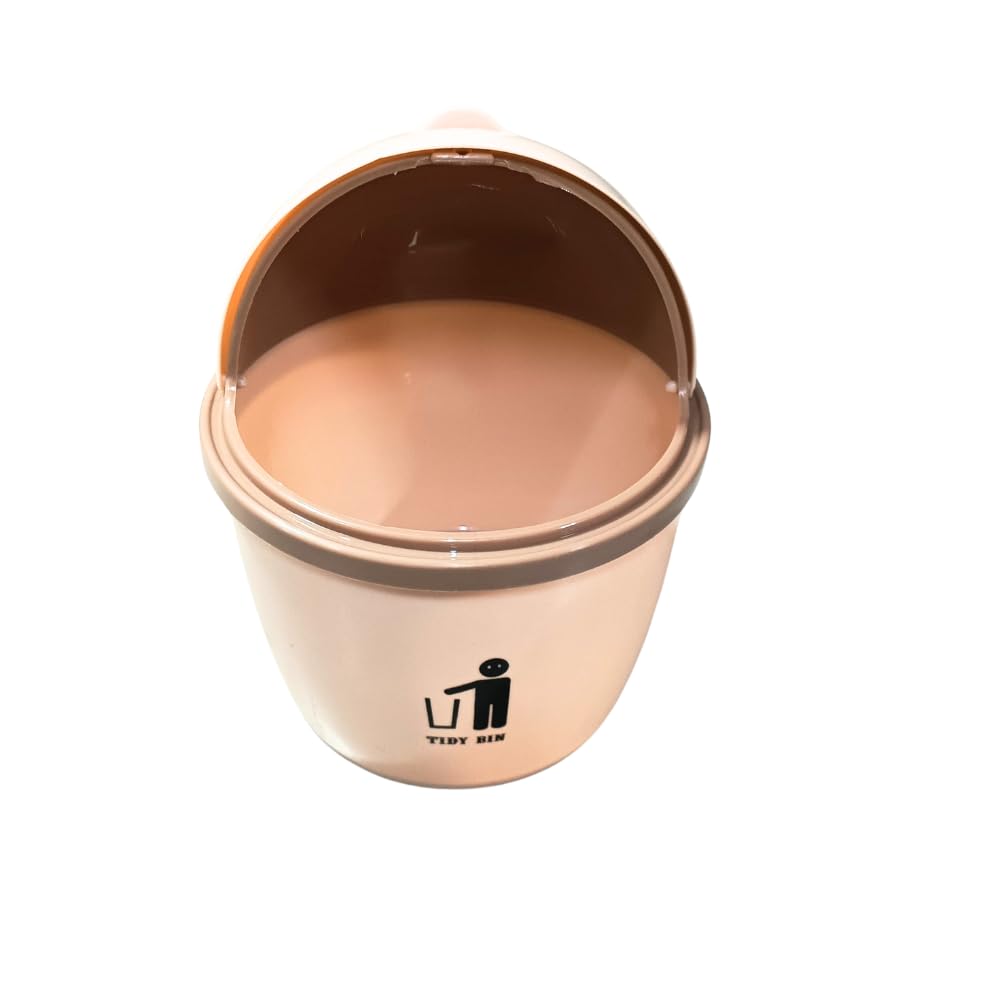Titox Mini Trash Can - Swing Lid Desktop Bin -4