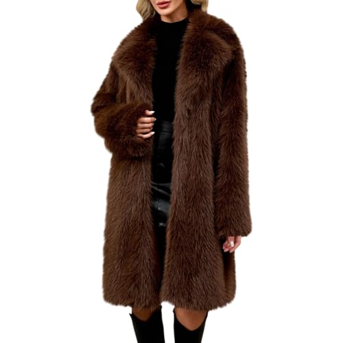 Manteau en fausse fourrure pour femme pour contrer le froid