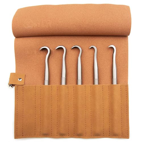 TianBonsai CT-AS Bonsai Carving Tool Set, Forged 5Cr15MoV Alloy Steel Bonsai Tools for Jin & Shari Deadwood Styling
