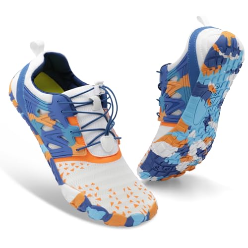Image of XIHALOOK Athletic Hiking Water Shoes Womens Mens Quick Dry Barefoot for Beach Walking Kayaking Surfing Training