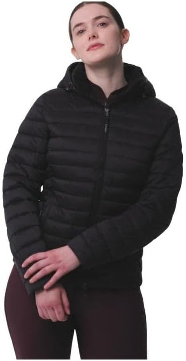 LeMieux Rose Hooded Puffer Jacket - Two Way Zip - Detachable Hood