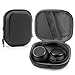 LinkIdea Headphone Case for Anker Soundcore Life Q20 Hybrid Headphones, Q20 Protective Hard Shell Travel Bag with Space for Cable and Parts (Black PU)