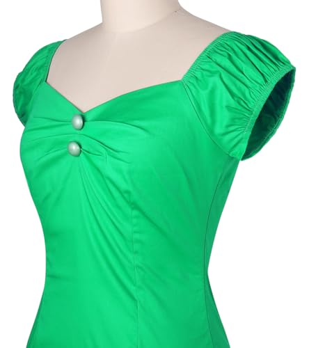 Image of YARN & INK Women's Rockabilly Tops 1950s Pinup Shirt Casual Off Shoulder Vintage Blouse