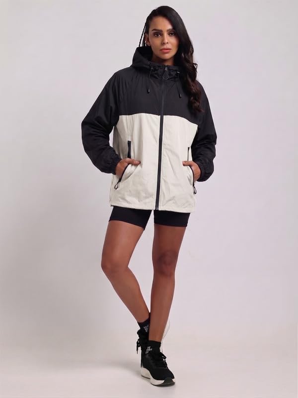 Image of CHKOKKO Sunscreen Jacket For Women With Hood Upf 50+ UV Tan Sun Protection | Wind Proof Lightweight Breathable Quick-dry Water-repellent Fabric | For Gym Sports Running Biking And Dailywear