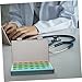 VALICLUD 1 Set Portable Weekly Pill Organizer Compartment Medicine Box Convenient for Travel Separate Sub Shell Design