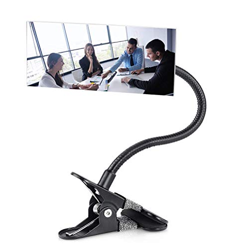 Computer Mirror, HengSheng Mirror for Personal Safety and Desk Security Rear View Monitors or Anywhere (6.7" x 2.95")